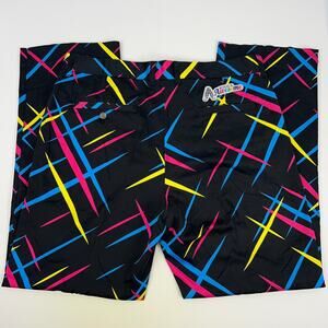 Royal and Awesome Par Tee Golf Pants Black Golfer Golfing Pockets Mens 38x30